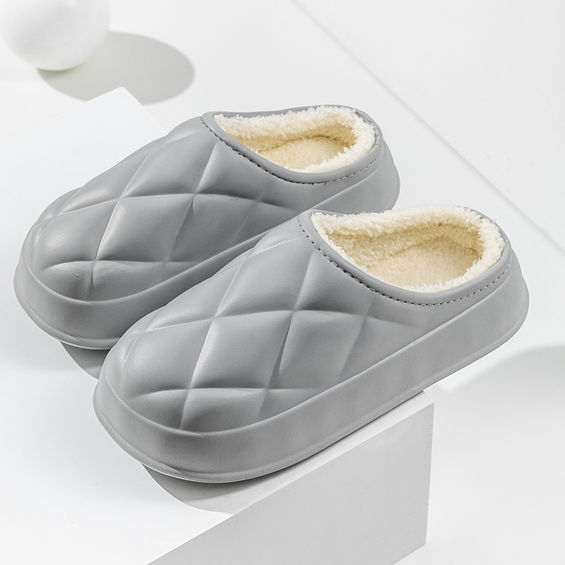 Women's Warm Plush Slippers House Confinement Shoes - Image 8