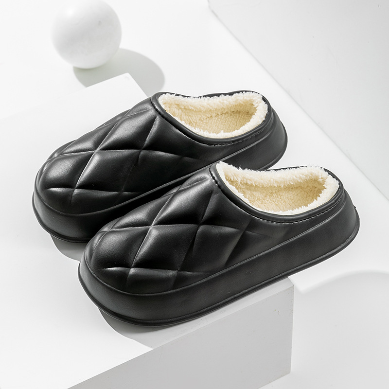 Women's Warm Plush Slippers House Confinement Shoes - Image 9