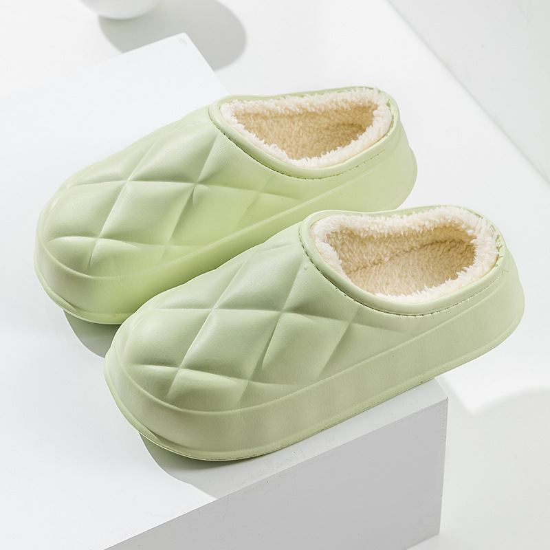 Women's Warm Plush Slippers House Confinement Shoes - Image 6