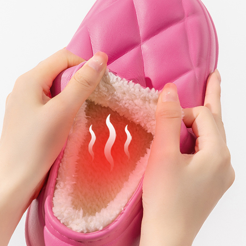 Women's Warm Plush Slippers House Confinement Shoes - Image 5