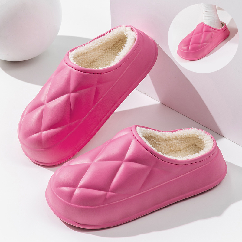 Women's Warm Plush Slippers House Confinement Shoes