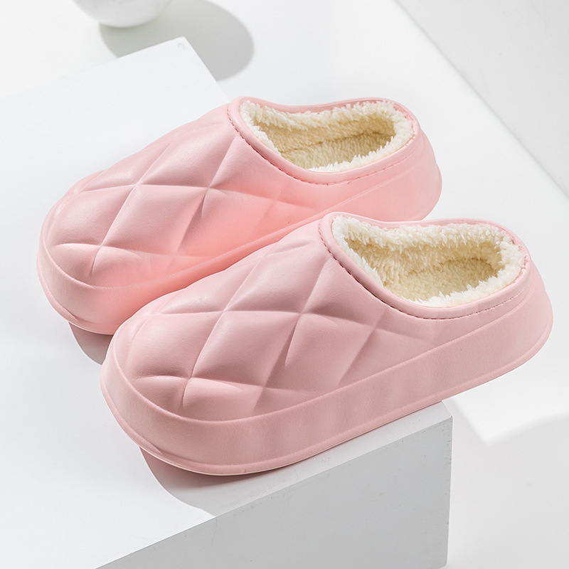 Women's Warm Plush Slippers House Confinement Shoes - Image 2