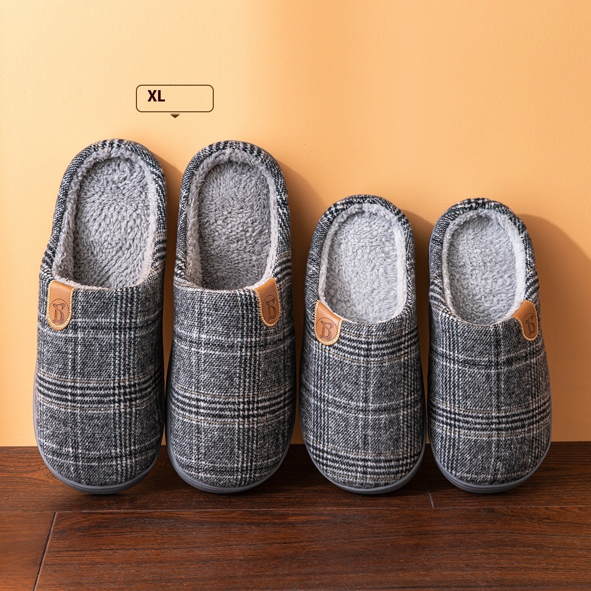 Cotton Slippers Men's Winter Indoor Home - Image 2