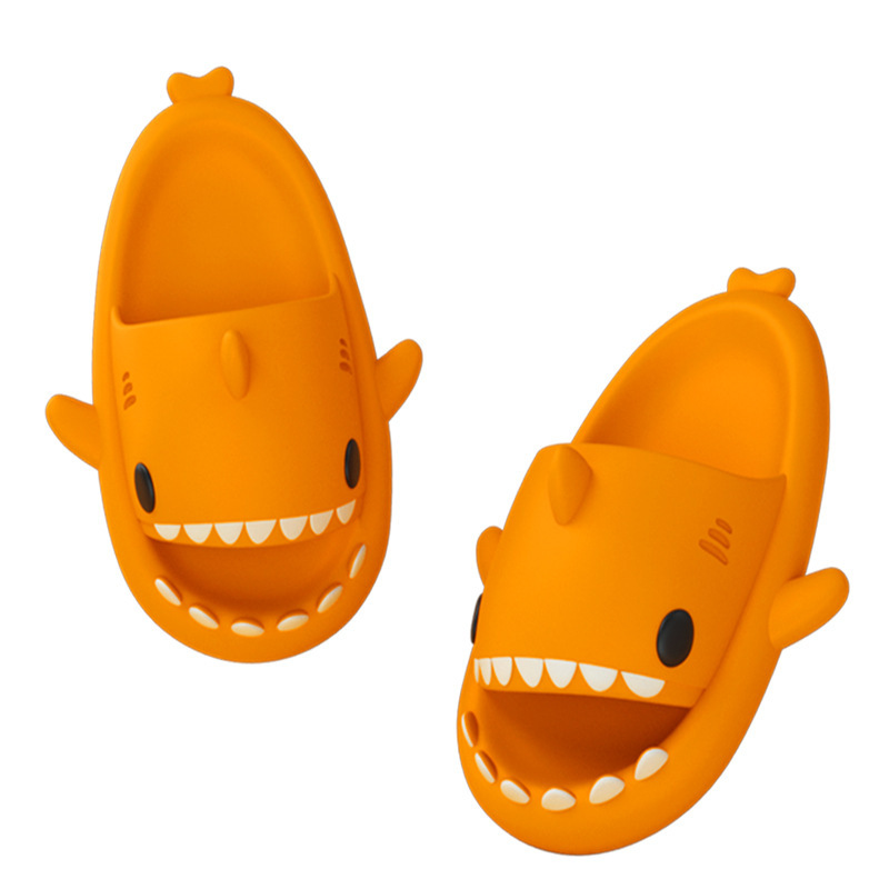 Adult's Slippers Indoor Outdoor Funny Shark Cartoon - Image 3