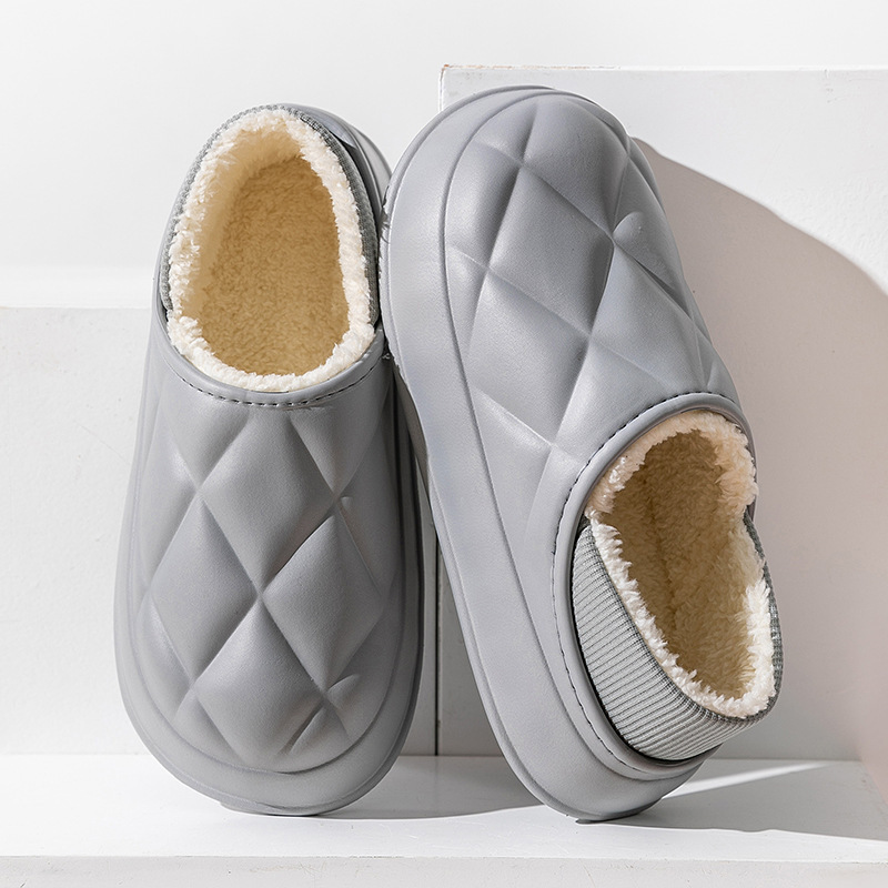 Thermal Cotton Slippers Bag Heel Indoor Home Business Casual Shoes Outdoor Wear Thick Cotton Shoes - Image 8
