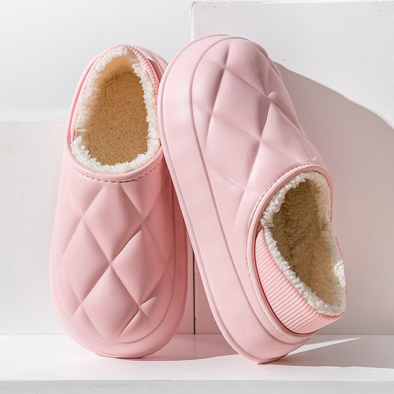 Thermal Cotton Slippers Bag Heel Indoor Home Business Casual Shoes Outdoor Wear Thick Cotton Shoes - Image 4