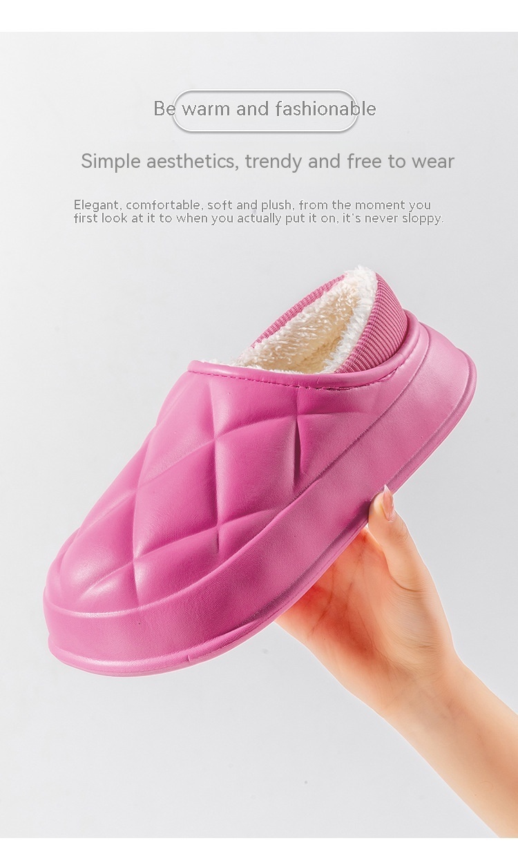 Thermal Cotton Slippers Bag Heel Indoor Home Business Casual Shoes Outdoor Wear Thick Cotton Shoes - Image 2