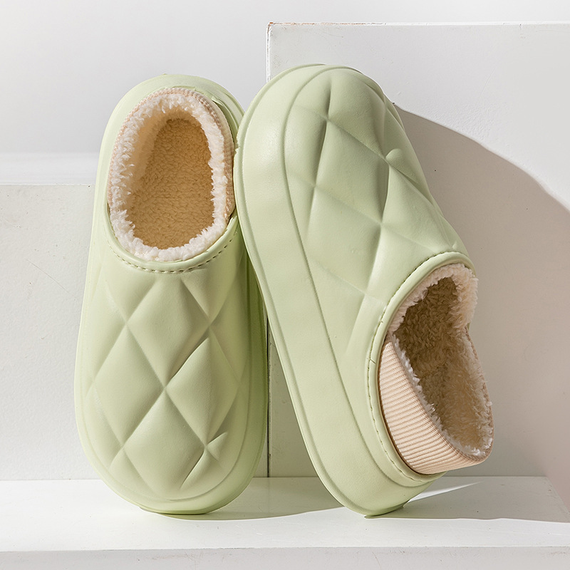 Thermal Cotton Slippers Bag Heel Indoor Home Business Casual Shoes Outdoor Wear Thick Cotton Shoes - Image 3