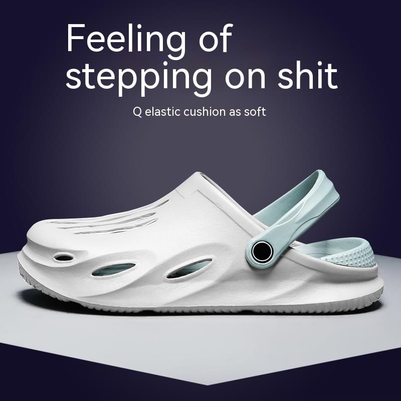 Hole Shoes Men's Summer Outdoor Slippers Outdoor Non-slip Rubber - Image 10