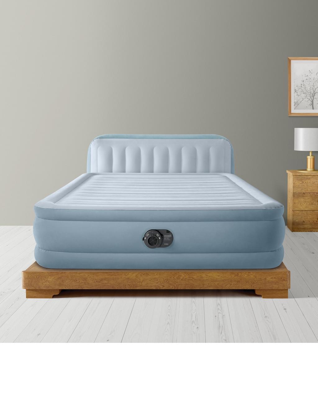 Luxury Ultraplush headboard bed Queen size 18 inches high