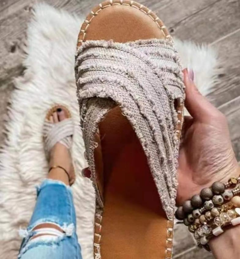 Flat indoor outdoor Women slippers - Image 5